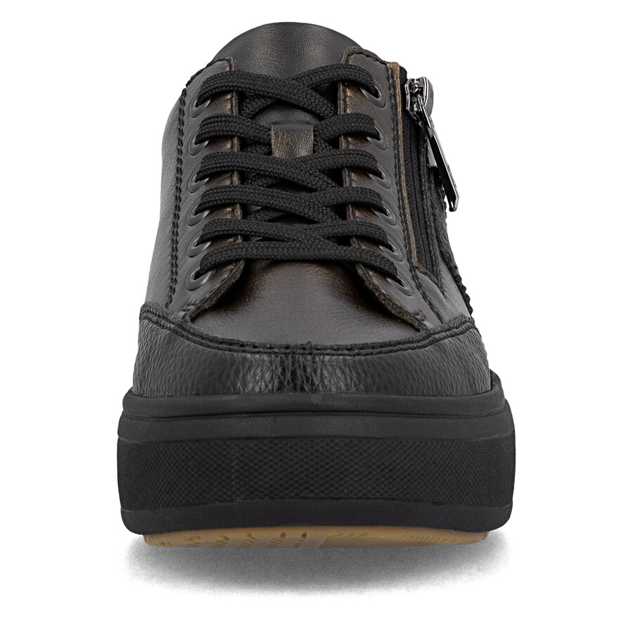 braune damenschuhe mit reißverschluss rieker m7711-25