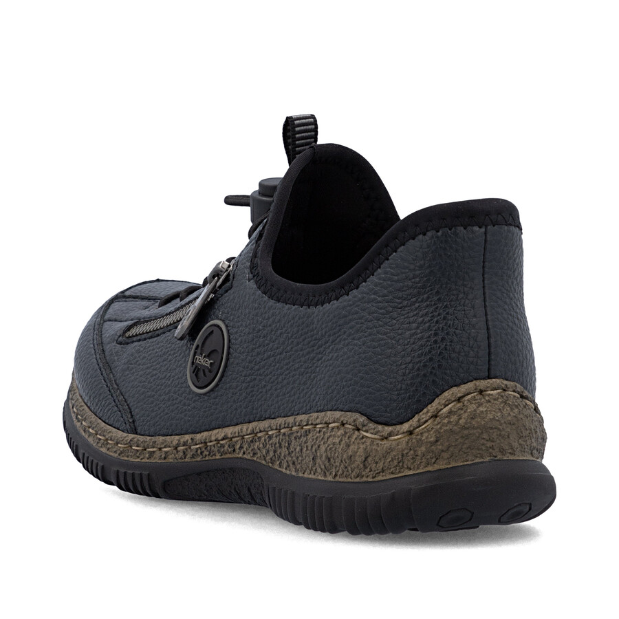blaue elastische damenschuhe rieker n3267-15