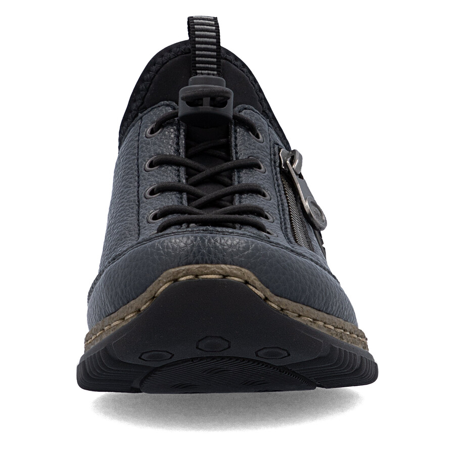 blaue elastische damenschuhe rieker n3267-15