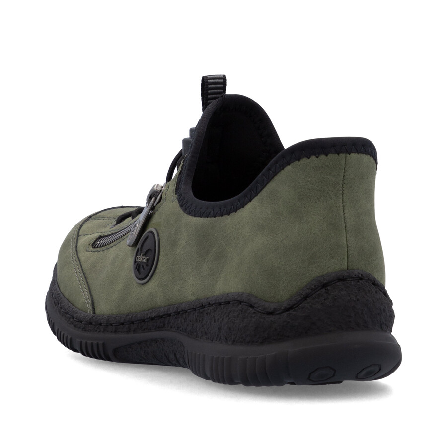 grüne elastische damenschuhe rieker n3267-54