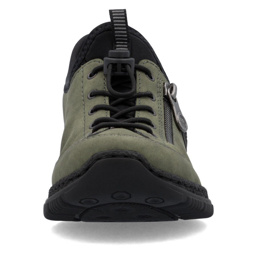 grüne elastische damenschuhe rieker n3267-54