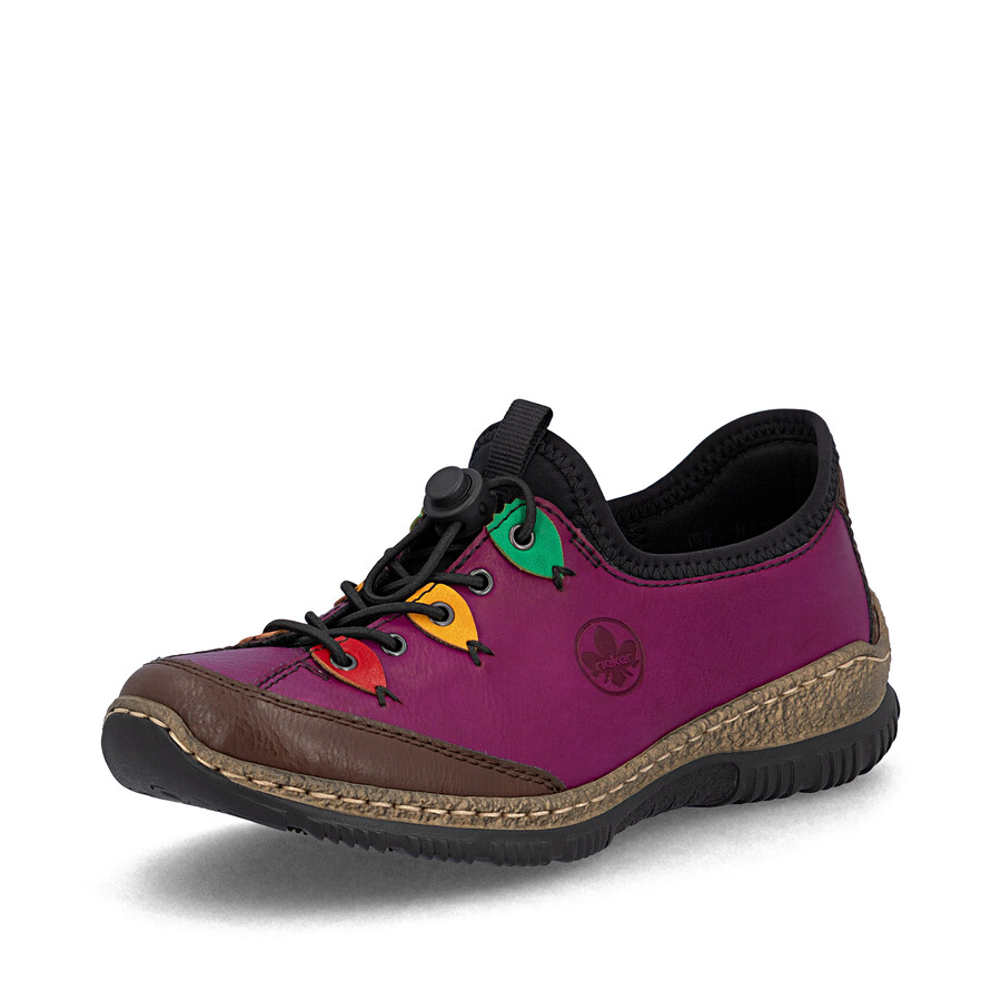 rosa elastische damenschuhe rieker n3271-30