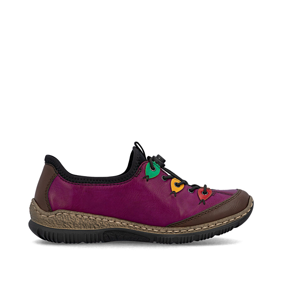 rosa elastische damenschuhe rieker n3271-30