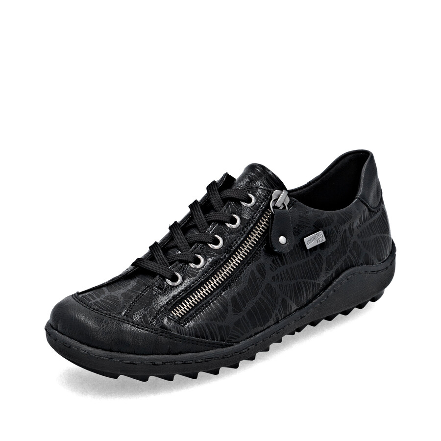 schwarze damenschuhe mit reißverschluss remonte r1402-00