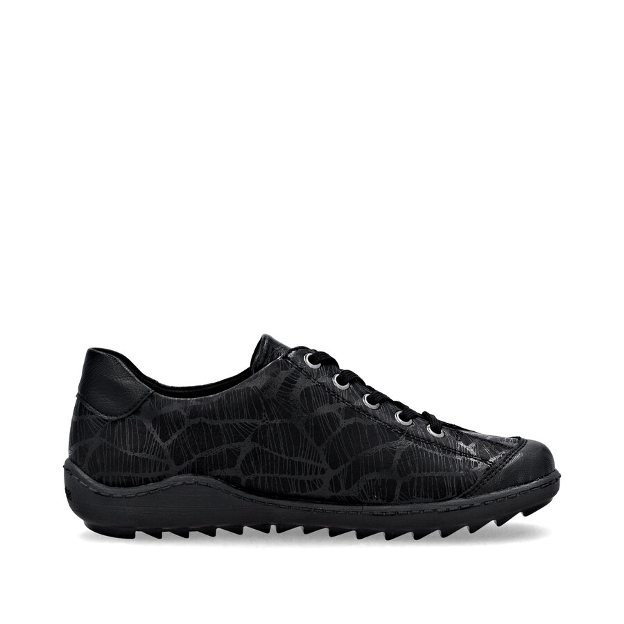 schwarze damenschuhe mit reißverschluss remonte r1402-00