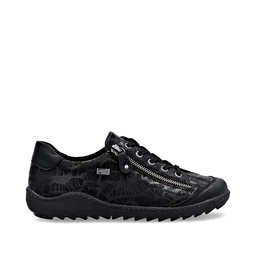 schwarze damenschuhe mit reißverschluss remonte r1402-00