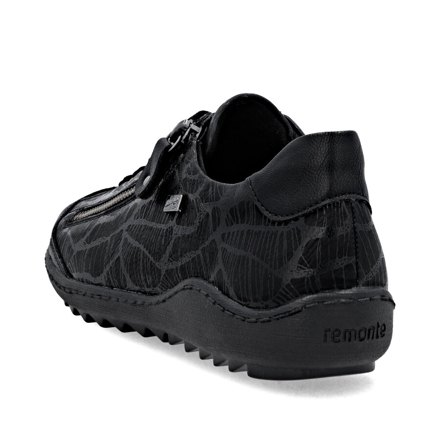 schwarze damenschuhe mit reißverschluss remonte r1402-00