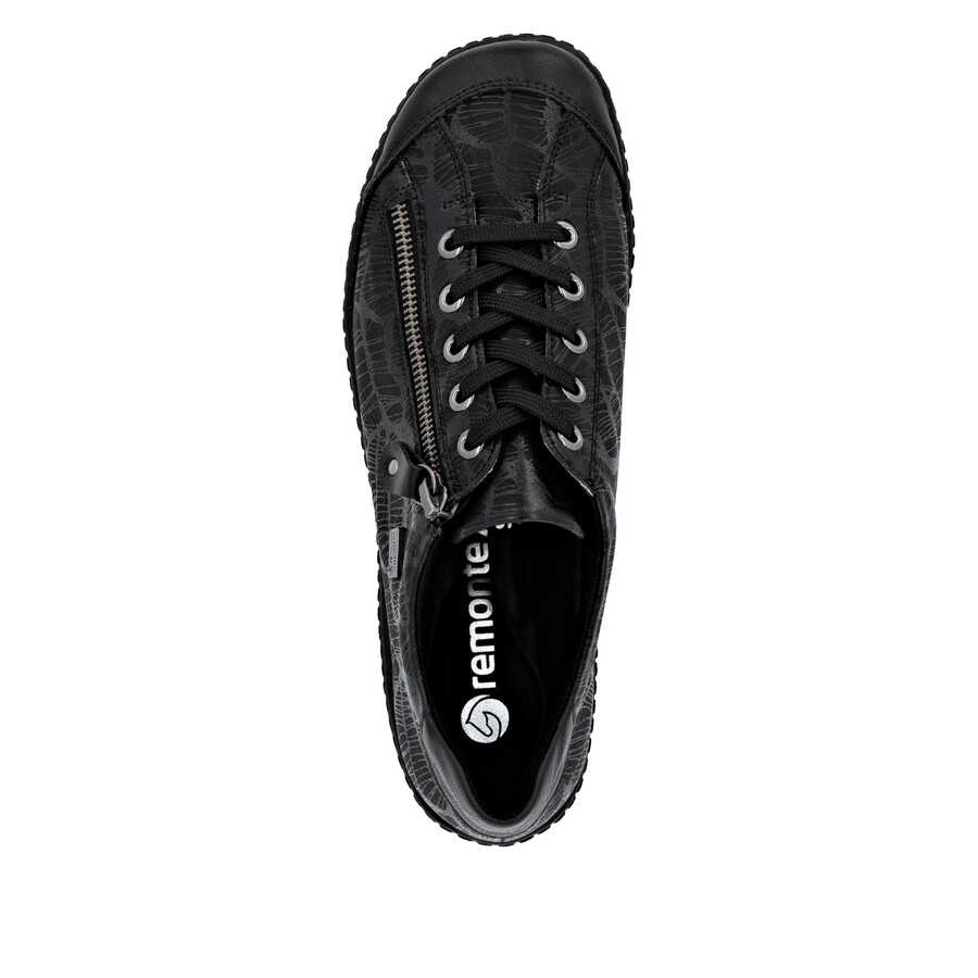 schwarze damenschuhe mit reißverschluss remonte r1402-00