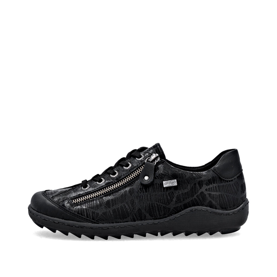 schwarze damenschuhe mit reißverschluss remonte r1402-00