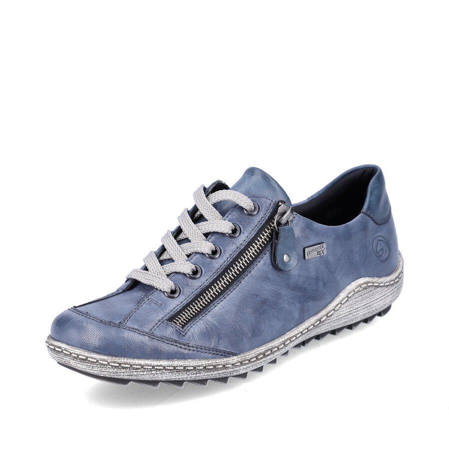 blaue damenschuhe mit reißverschluss remonte r1402-15