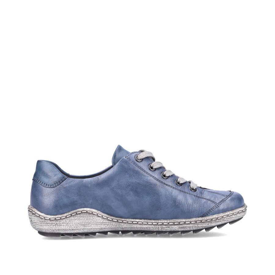 blaue damenschuhe mit reißverschluss remonte r1402-15