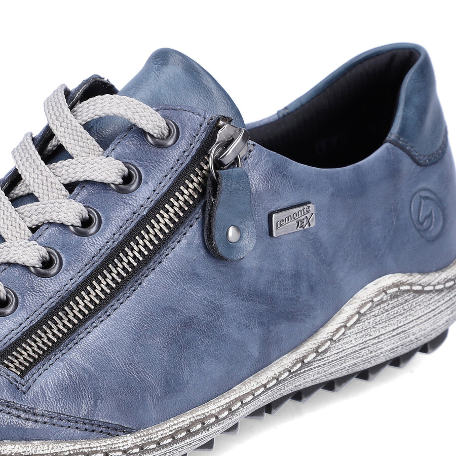 blaue damenschuhe mit reißverschluss remonte r1402-15