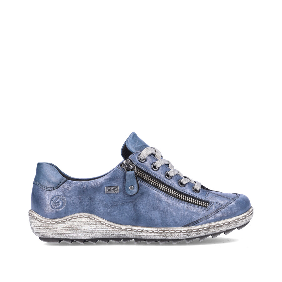 blaue damenschuhe mit reißverschluss remonte r1402-15