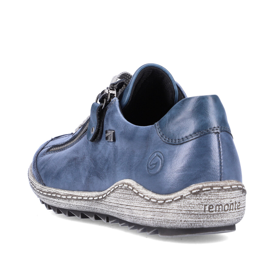blaue damenschuhe mit reißverschluss remonte r1402-15