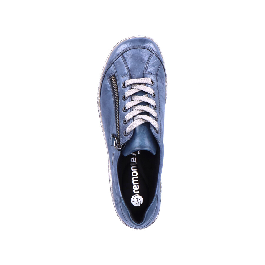 blaue damenschuhe mit reißverschluss remonte r1402-15