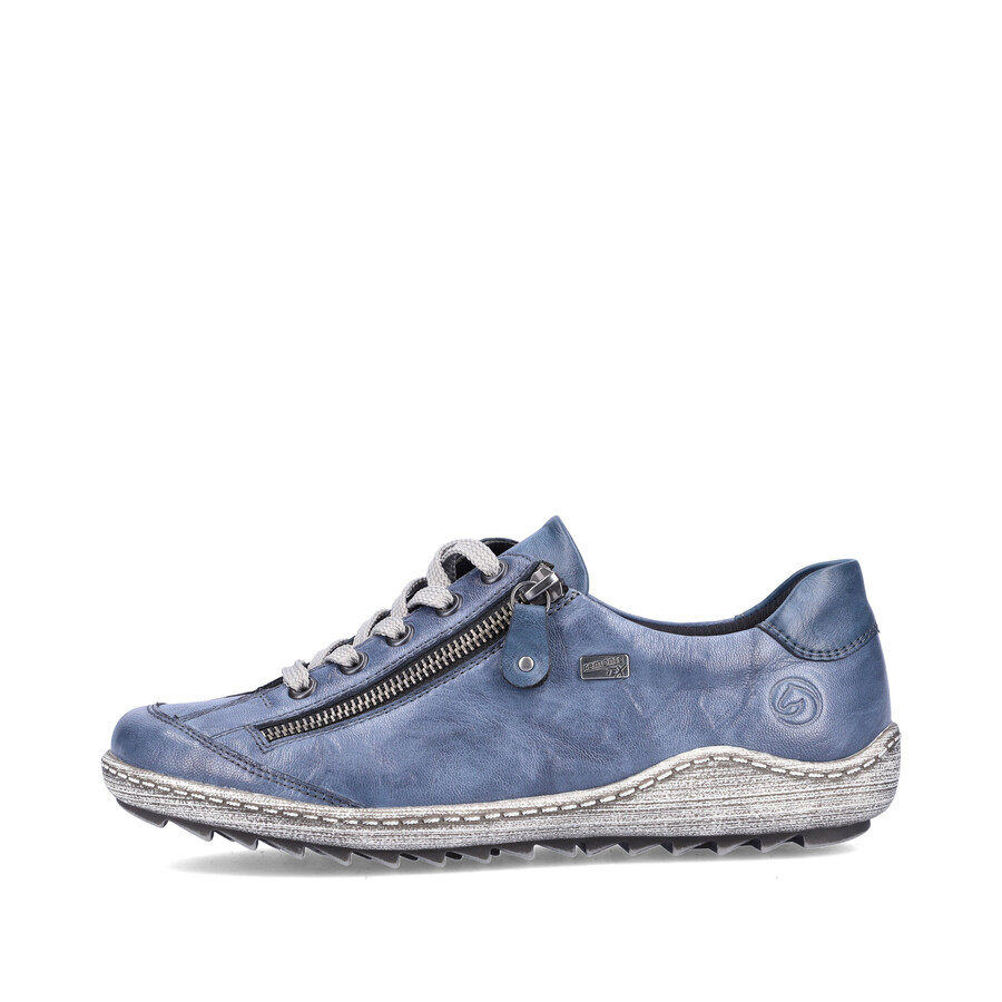 blaue damenschuhe mit reißverschluss remonte r1402-15
