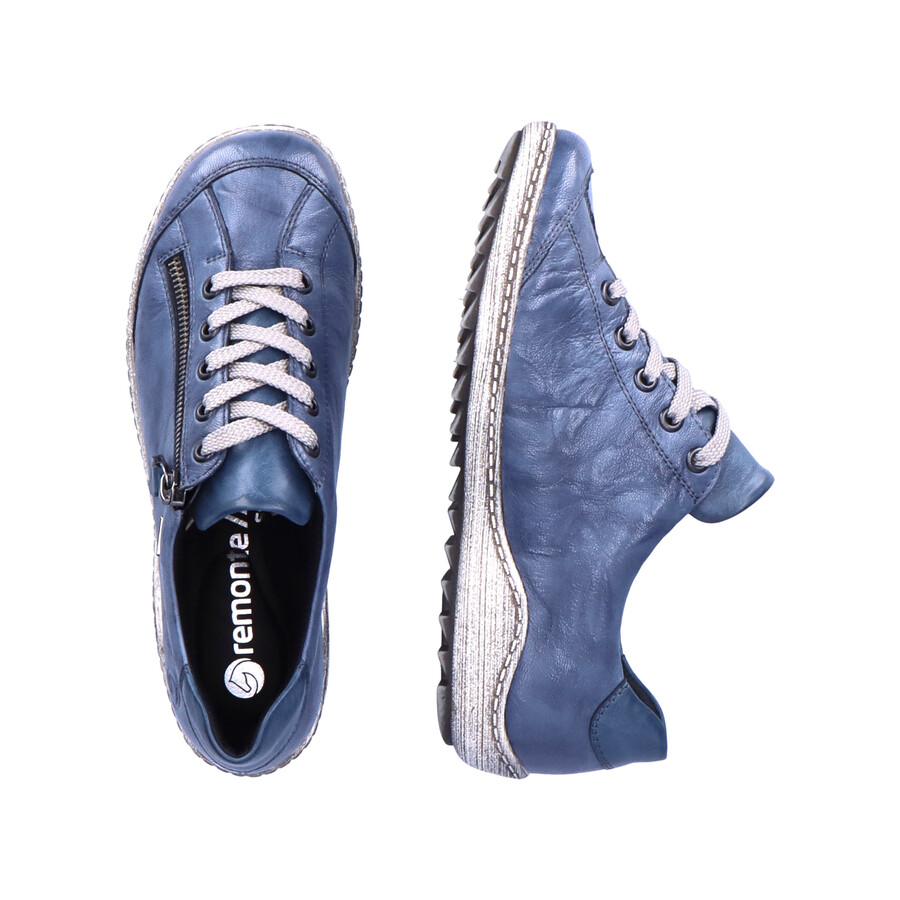 blaue damenschuhe mit reißverschluss remonte r1402-15