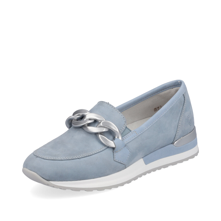 blaue elastische damenschuhe remonte r2544-10