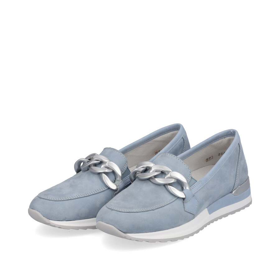 blaue elastische damenschuhe remonte r2544-10