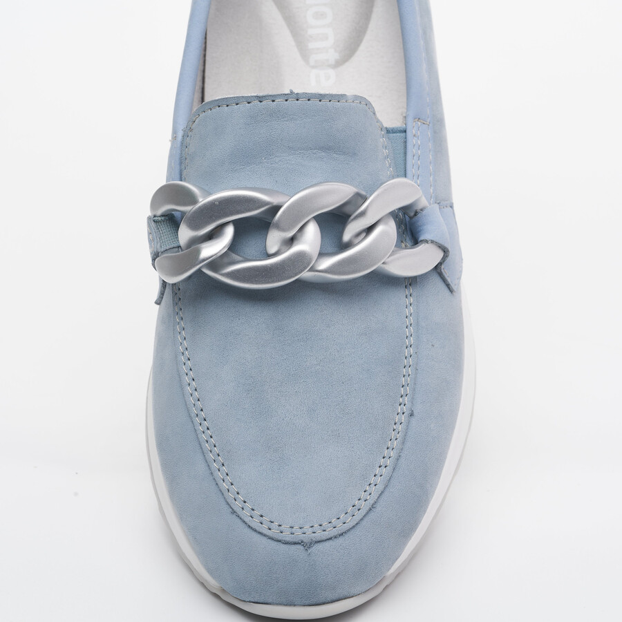 blaue elastische damenschuhe remonte r2544-10