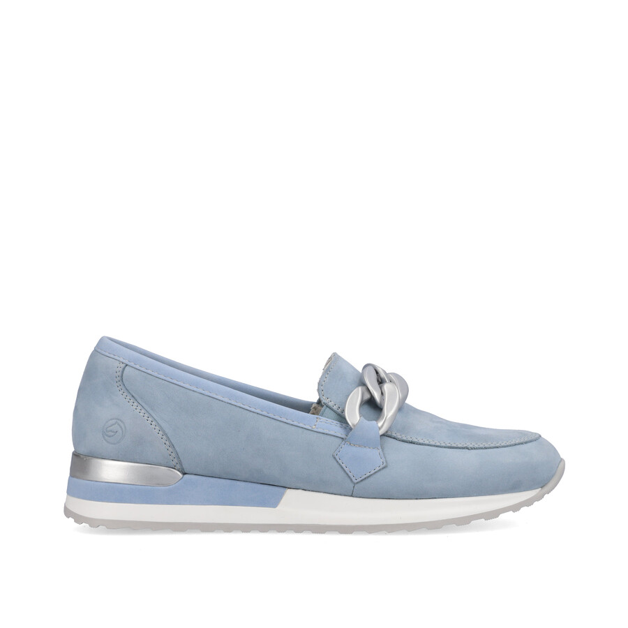 blaue elastische damenschuhe remonte r2544-10