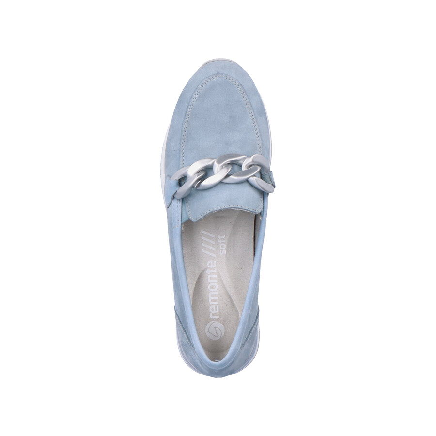 blaue elastische damenschuhe remonte r2544-10