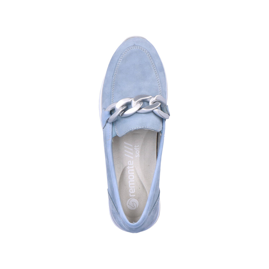 blaue elastische damenschuhe remonte r2544-10