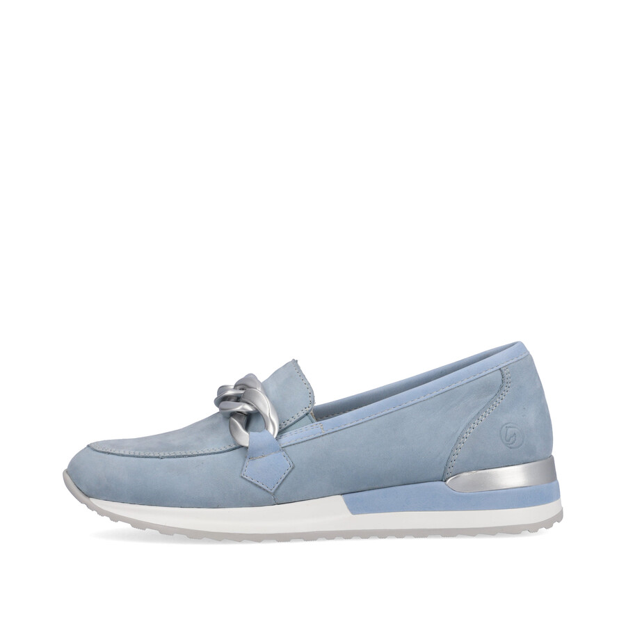 blaue elastische damenschuhe remonte r2544-10