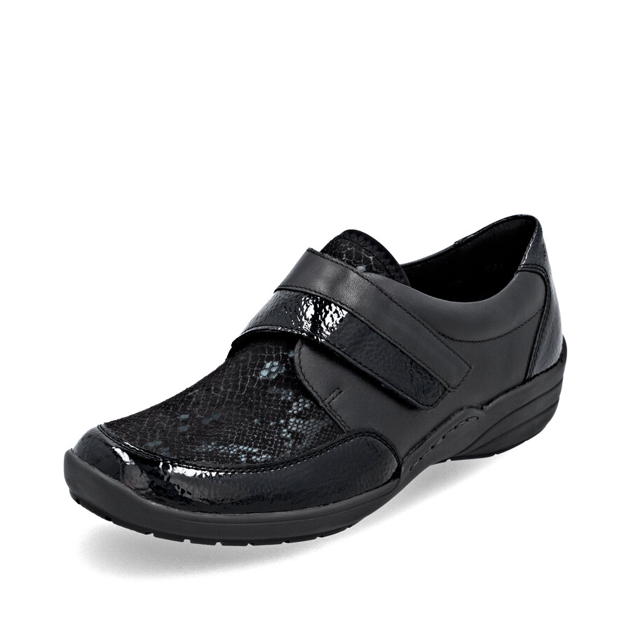 schwarze klettverschluss-schuhe für damen remonte r7600-00