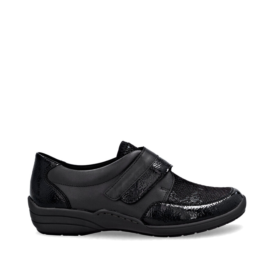 schwarze klettverschluss-schuhe für damen remonte r7600-00