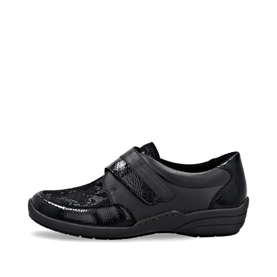 schwarze klettverschluss-schuhe für damen remonte r7600-00