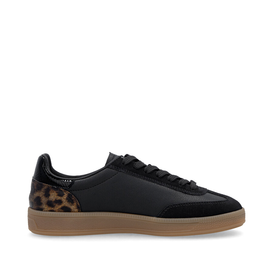 schwarze sneaker für damen rieker sport w2200-03