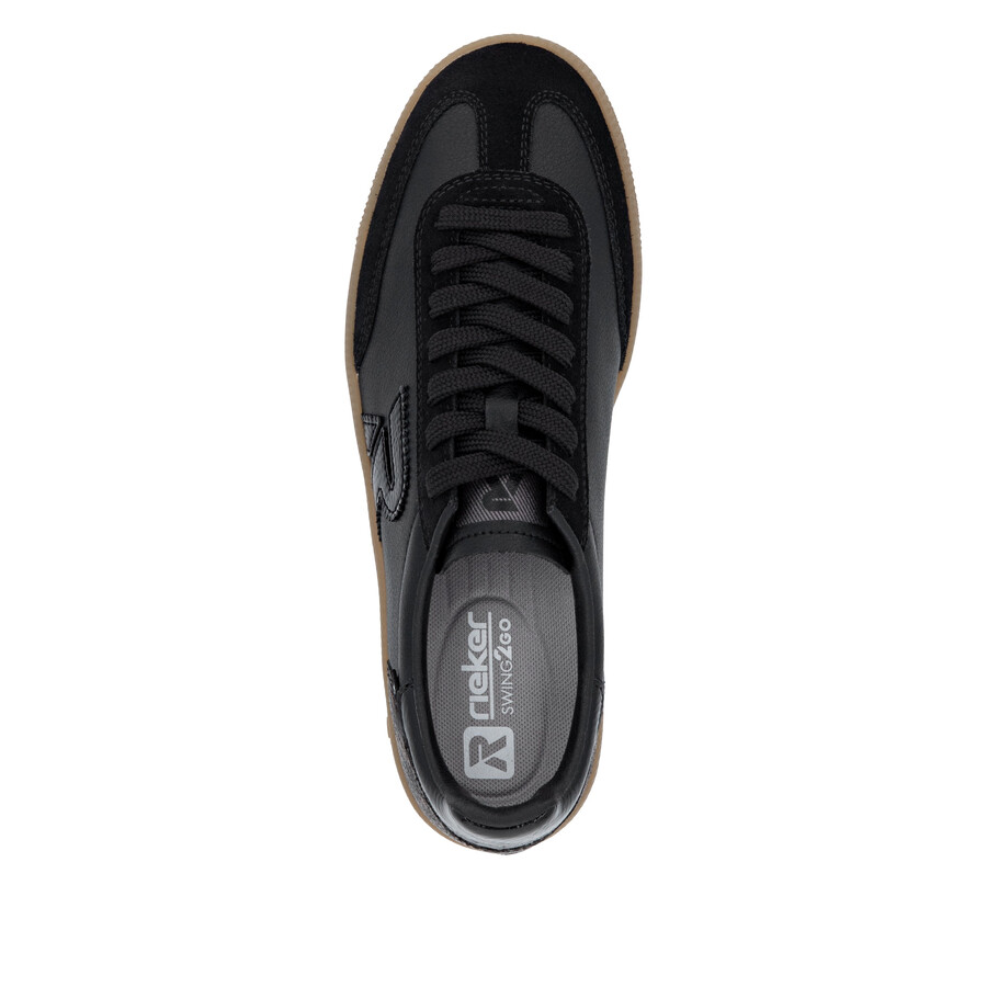 schwarze sneaker für damen rieker sport w2200-03