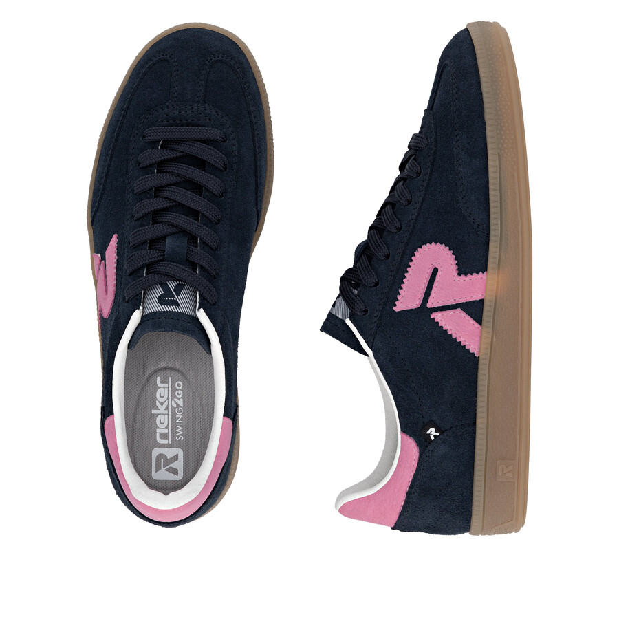 blaue sneaker für damen rieker sport w2200-15