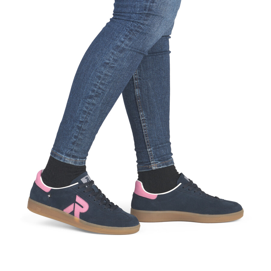 blaue sneaker für damen rieker sport w2200-15