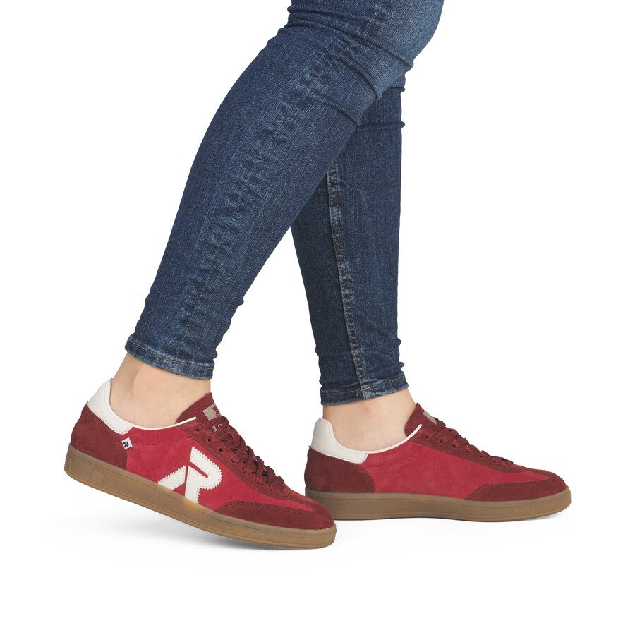 rote sneaker für damen rieker sport w2200-33