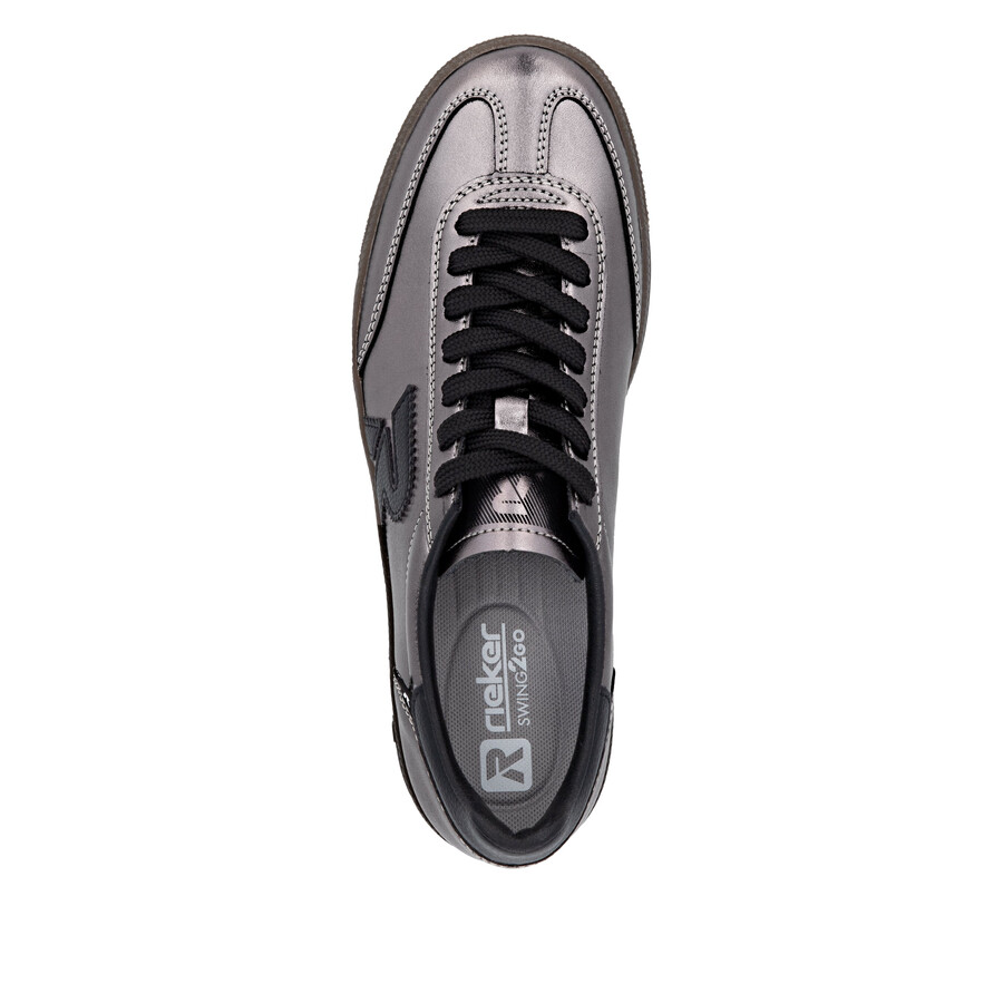 silberplatin-sneaker für damen rieker sport w2200-91