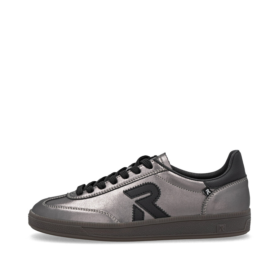 silberplatin-sneaker für damen rieker sport w2200-91