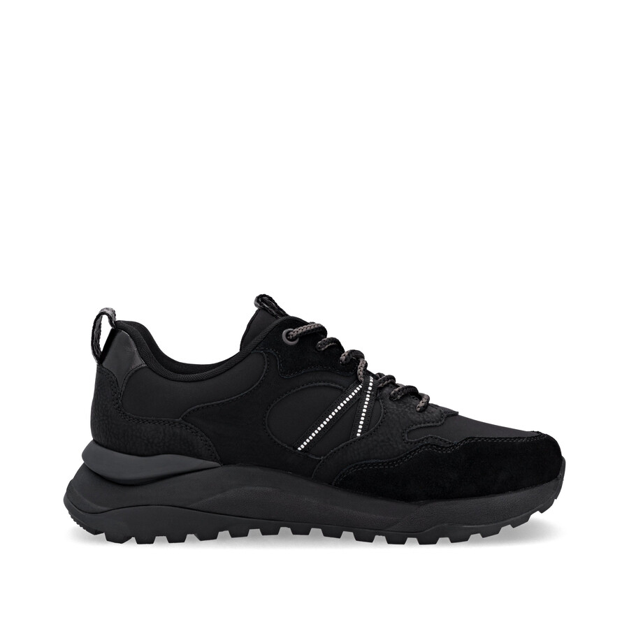 schwarze sneaker für damen rieker sport w2501-00