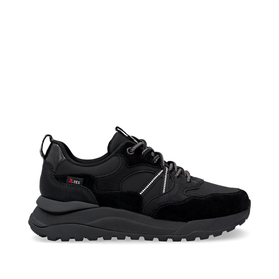 schwarze sneaker für damen rieker sport w2501-00