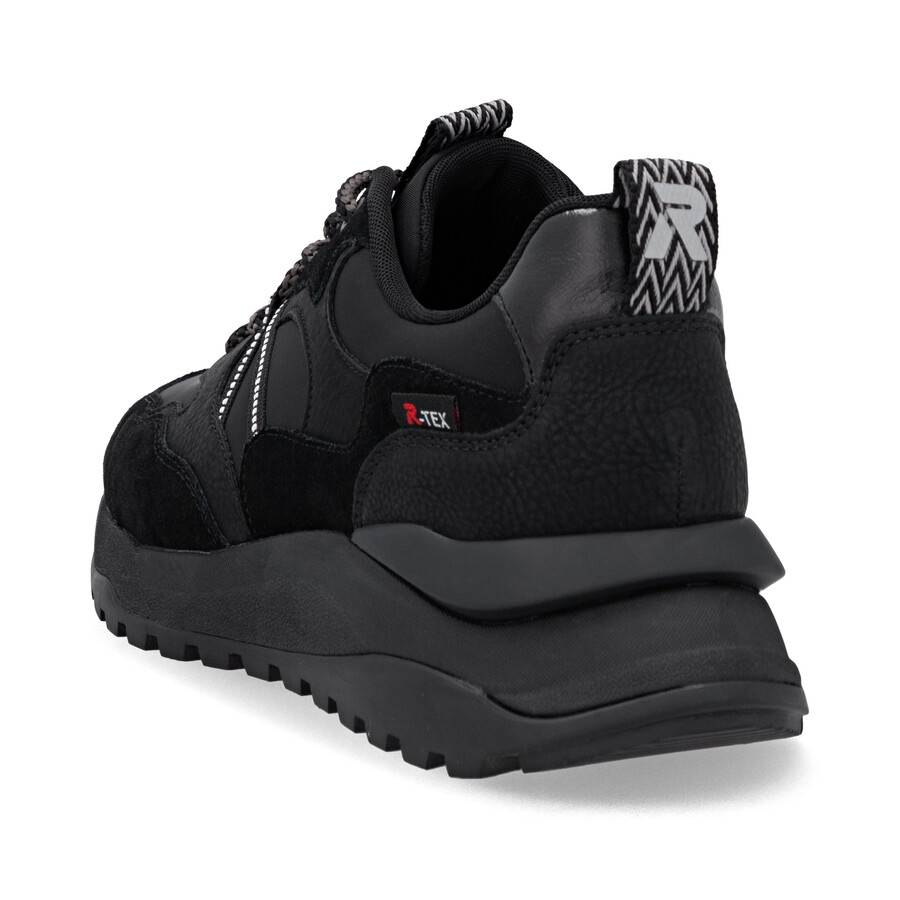 schwarze sneaker für damen rieker sport w2501-00