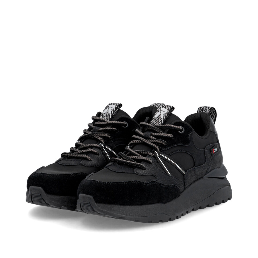 schwarze sneaker für damen rieker sport w2501-00