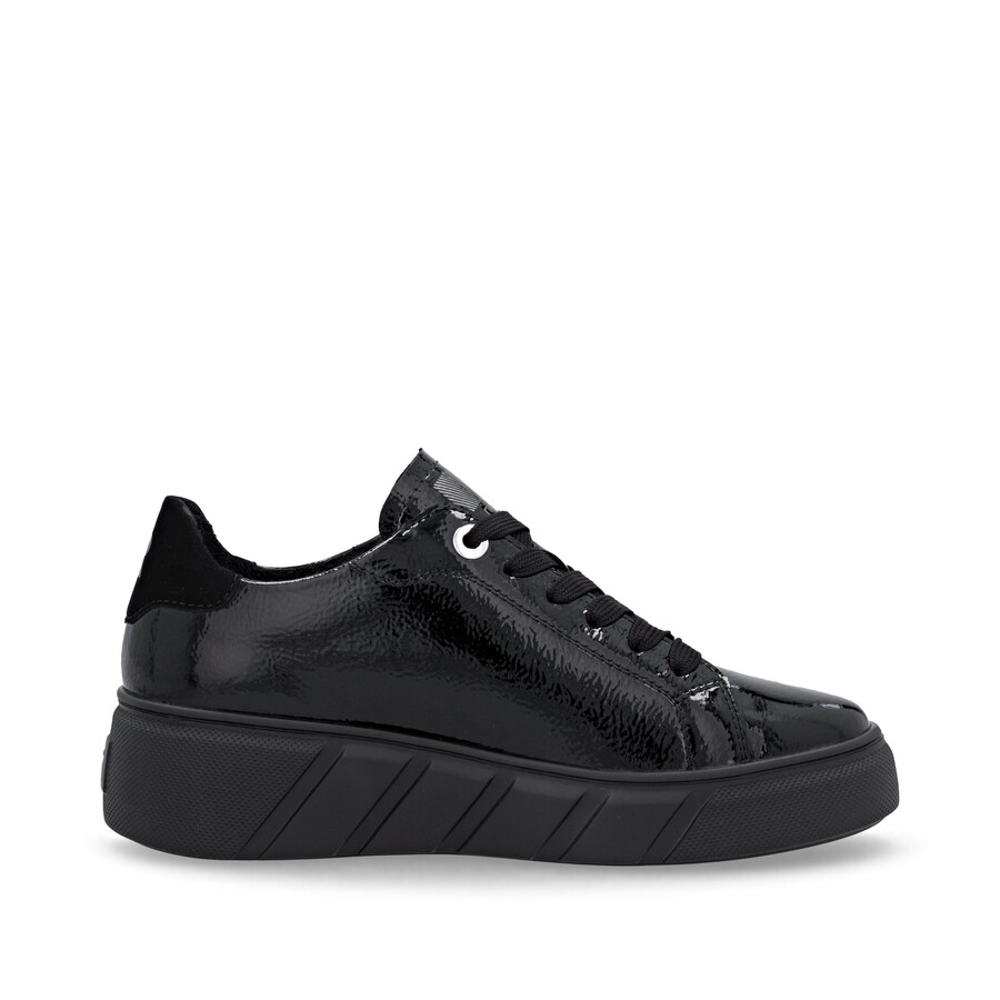 schwarze sneaker für damen rieker sport w2601-00