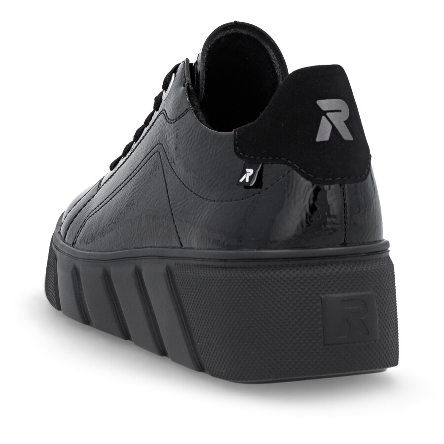 schwarze sneaker für damen rieker sport w2601-00