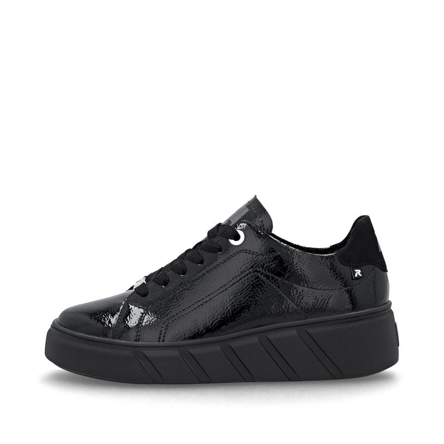 schwarze sneaker für damen rieker sport w2601-00
