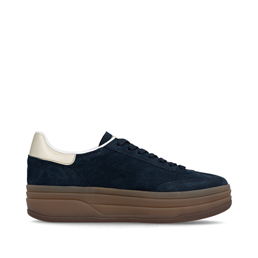 blaue elastische damenschuhe rieker sport w3700-14