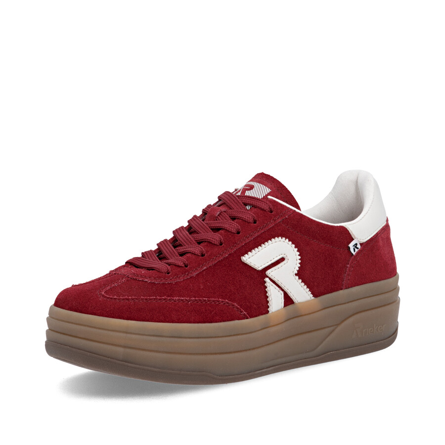 rote sneaker für damen rieker sport w3700-35