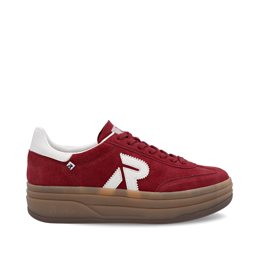 rote sneaker für damen rieker sport w3700-35