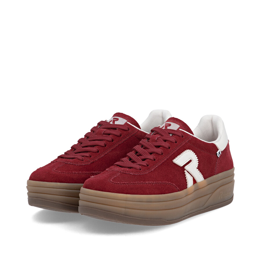 rote sneaker für damen rieker sport w3700-35