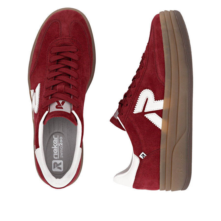 rote sneaker für damen rieker sport w3700-35